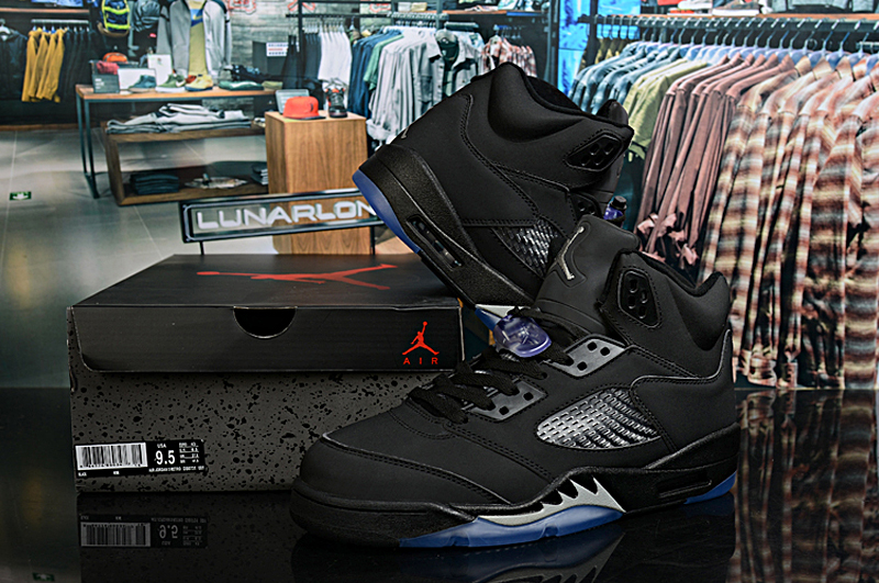 New Air Jordan 5 Retro Black Ice Sole Shoes - Click Image to Close